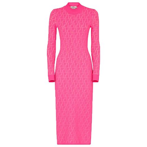 light pink fendi dress|fendi sleeve oversized dress.